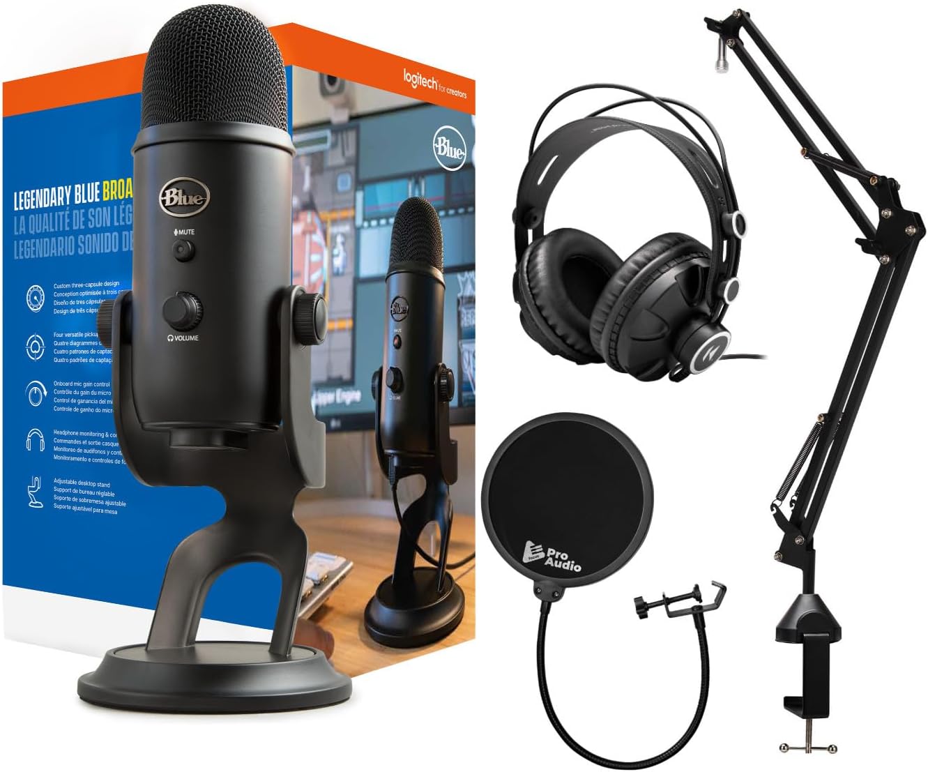 Blue Microphones Yeti Blackout USB Microphone Bundle Review