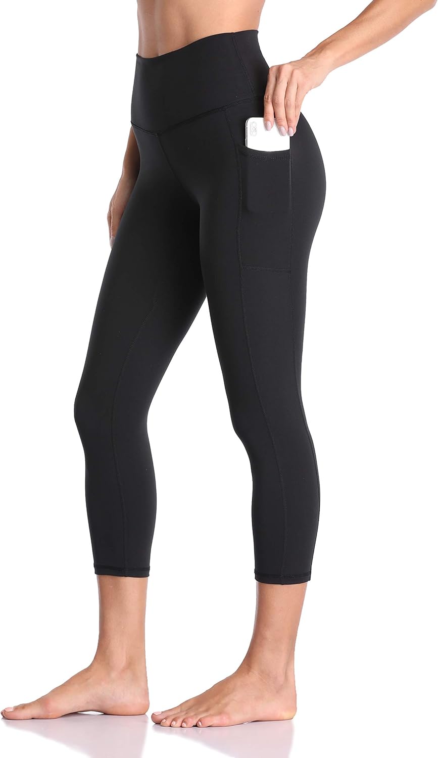 Colorfulkoala High Waisted Yoga Capris: 21 Inseam, Pockets for On-the-Go Comfort