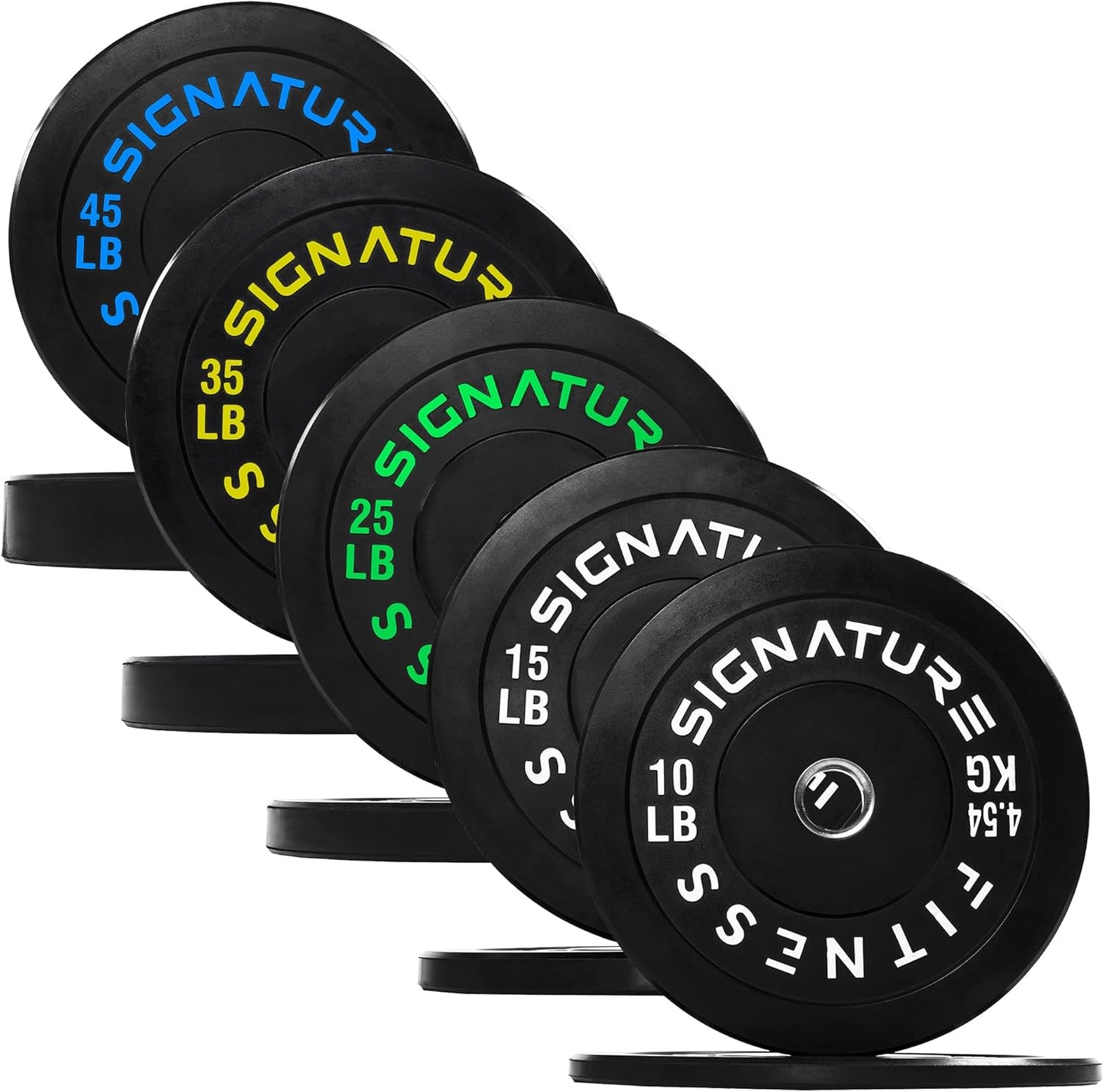 Olympic Bumper Plates Set for Strength Training & Weightlifting