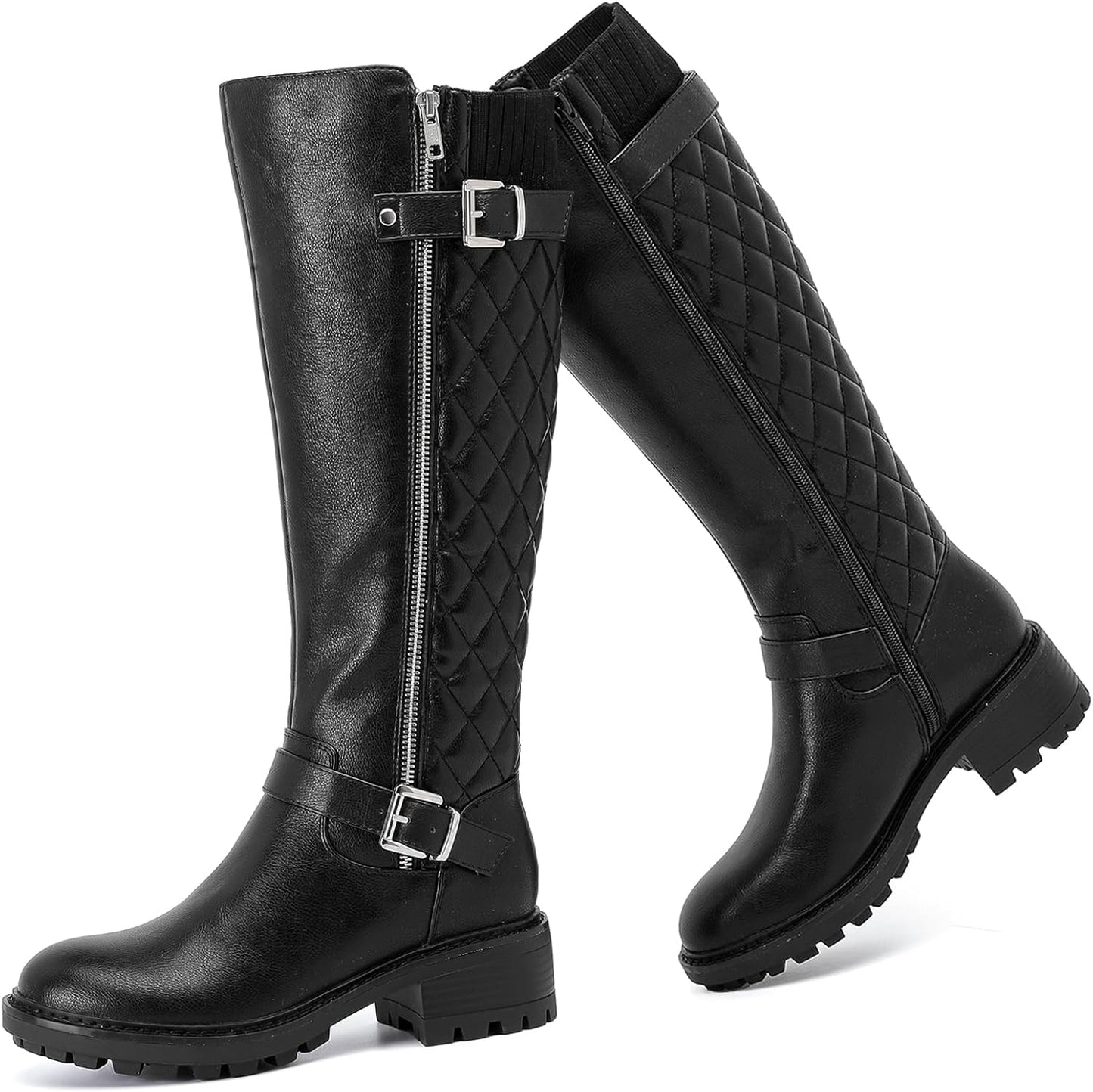 Women's Knee High Boots Classic Comfort Riding Combat Boot