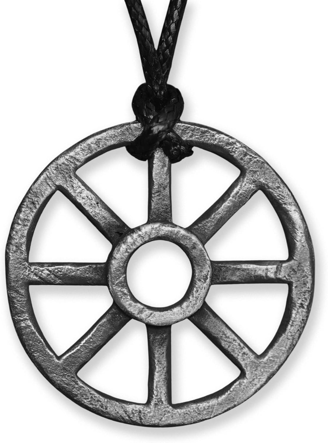 Spiral Solar Cross Necklace - Handmade Celtic Viking Jewelry
