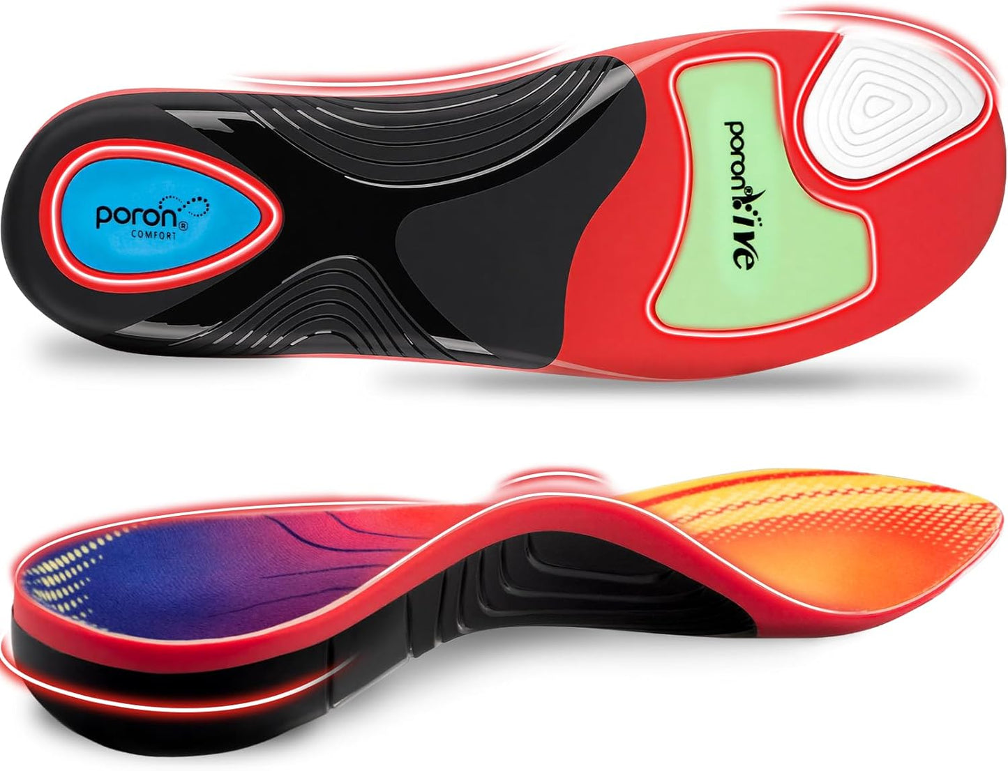 Plantar Fasciitis Orthotic Insoles for Flat Feet and High Arches