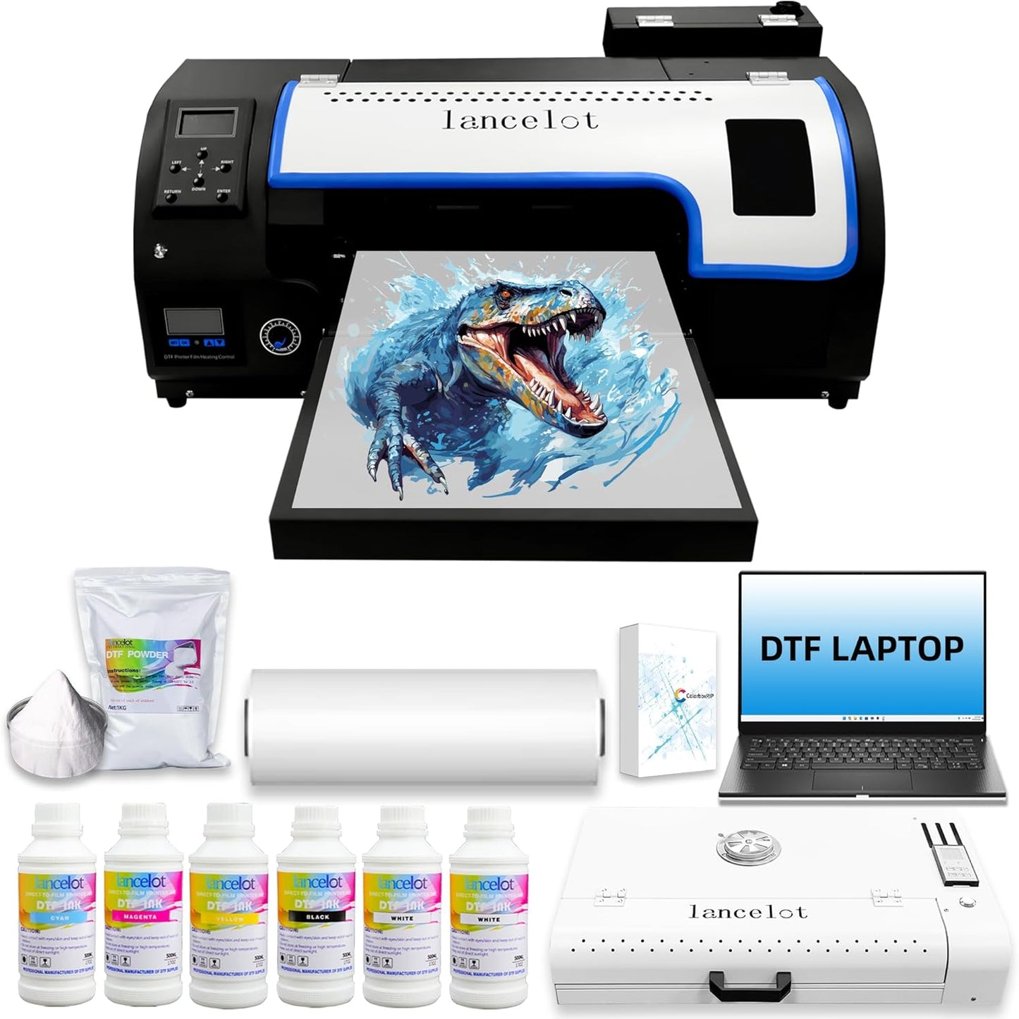 Lancelot M1630 Pro DTF Printer Bundle for Fast T-Shirt Printing