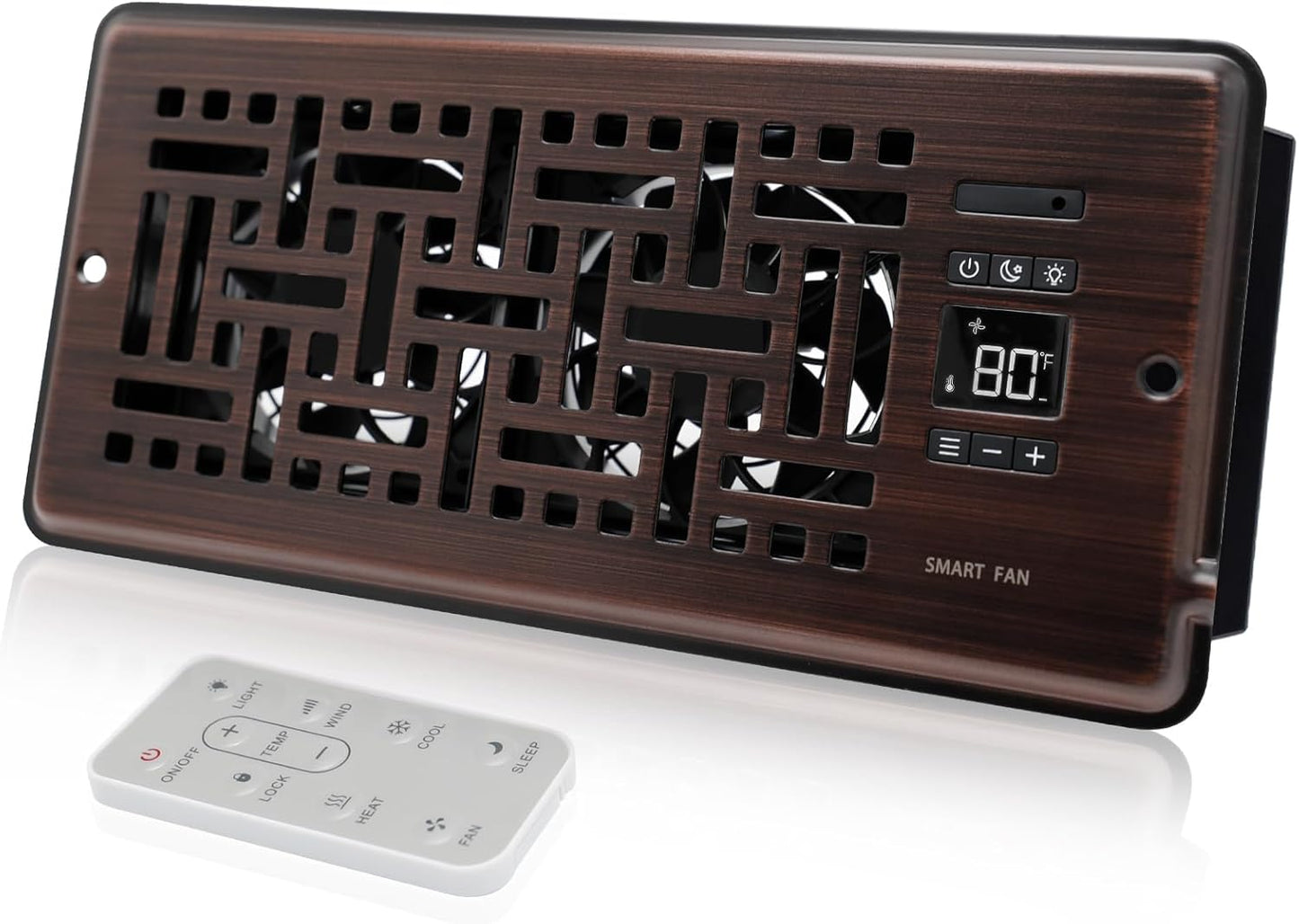 Super Quiet Register Booster Fan with Intelligent Thermostat Control