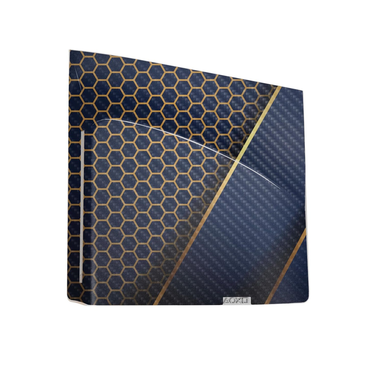 Premium Carbon Fiber Wrap for PS5 - Modern Hex Design