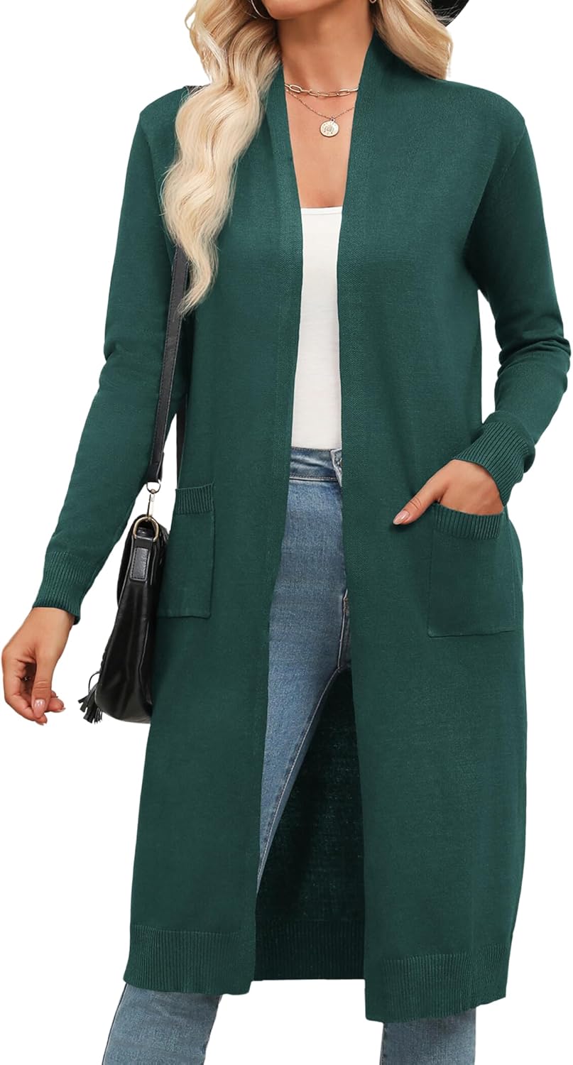Zeagoo Women's Long Cardigan Sweaters for Casual Style