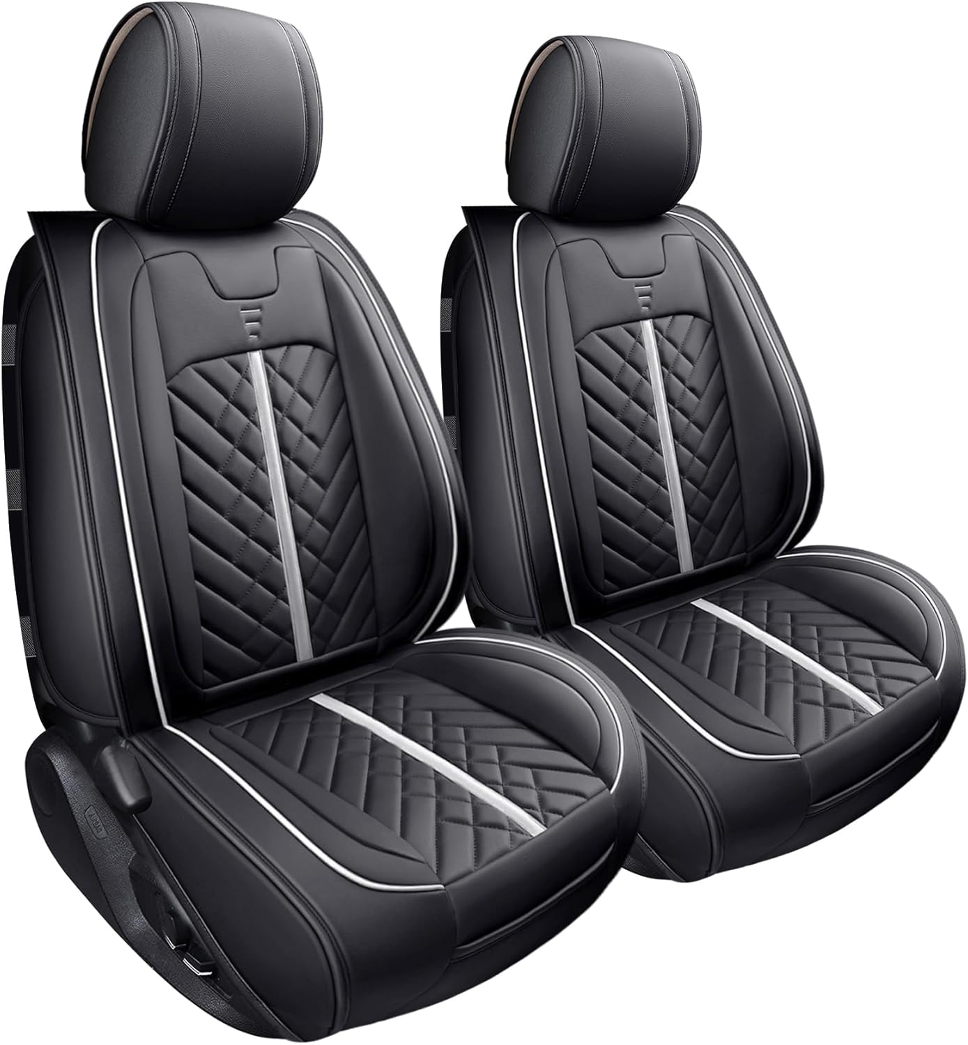 Tomatoman Tacoma Seat Covers for 2005-2025 Trucks - Black-White