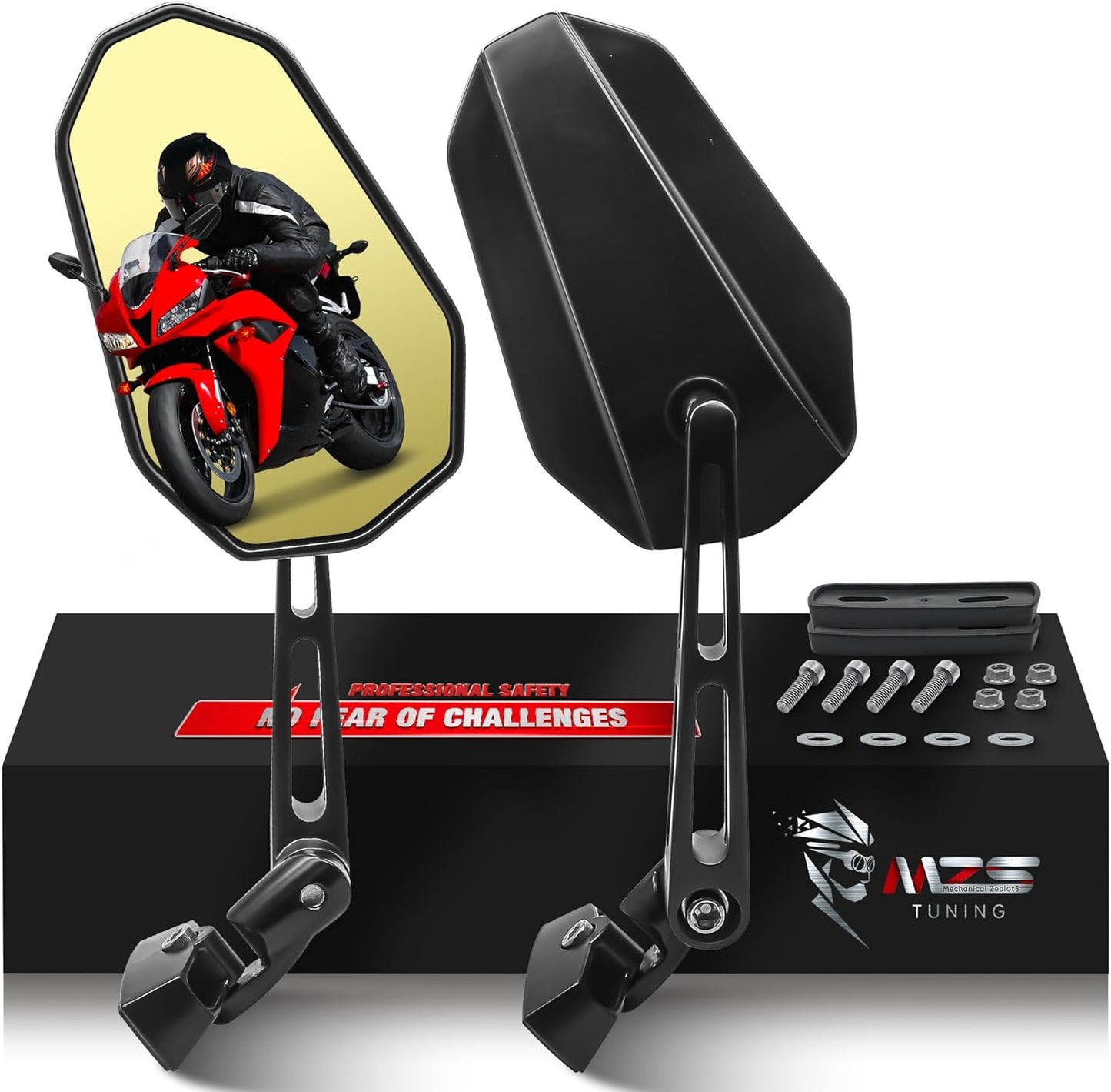 MZS Racing Motorcycle Mirrors for CBR600RR CBR1000RR and More