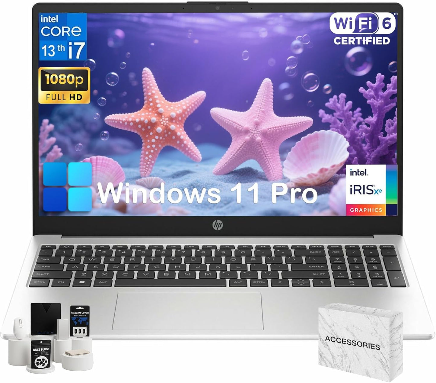 HP 250 G10 Laptop Computer for Business with i7 1355U Power