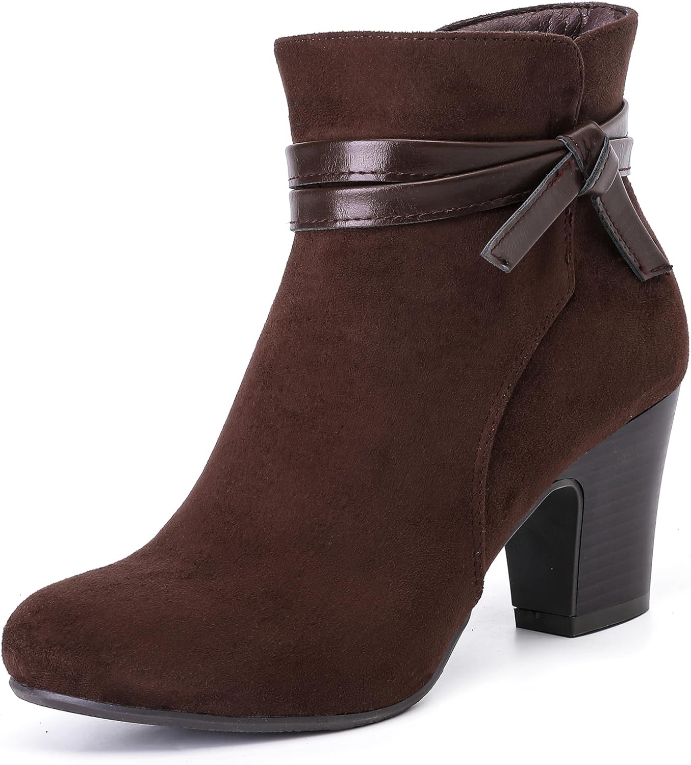 Women's Ankle Boots Casual Fashion Chunky Heeled Booties