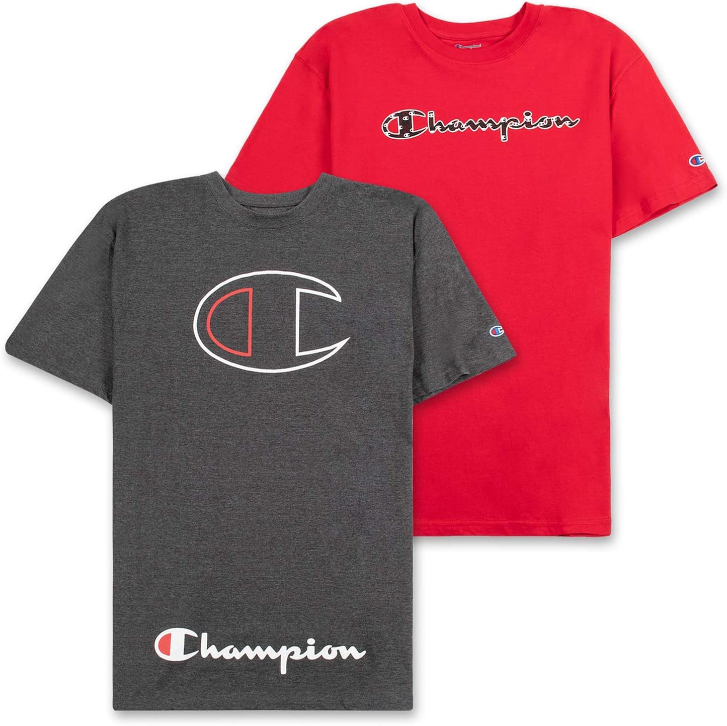 Champion Big and Tall T Shirts for Men - 2 Pack Graphic Tees