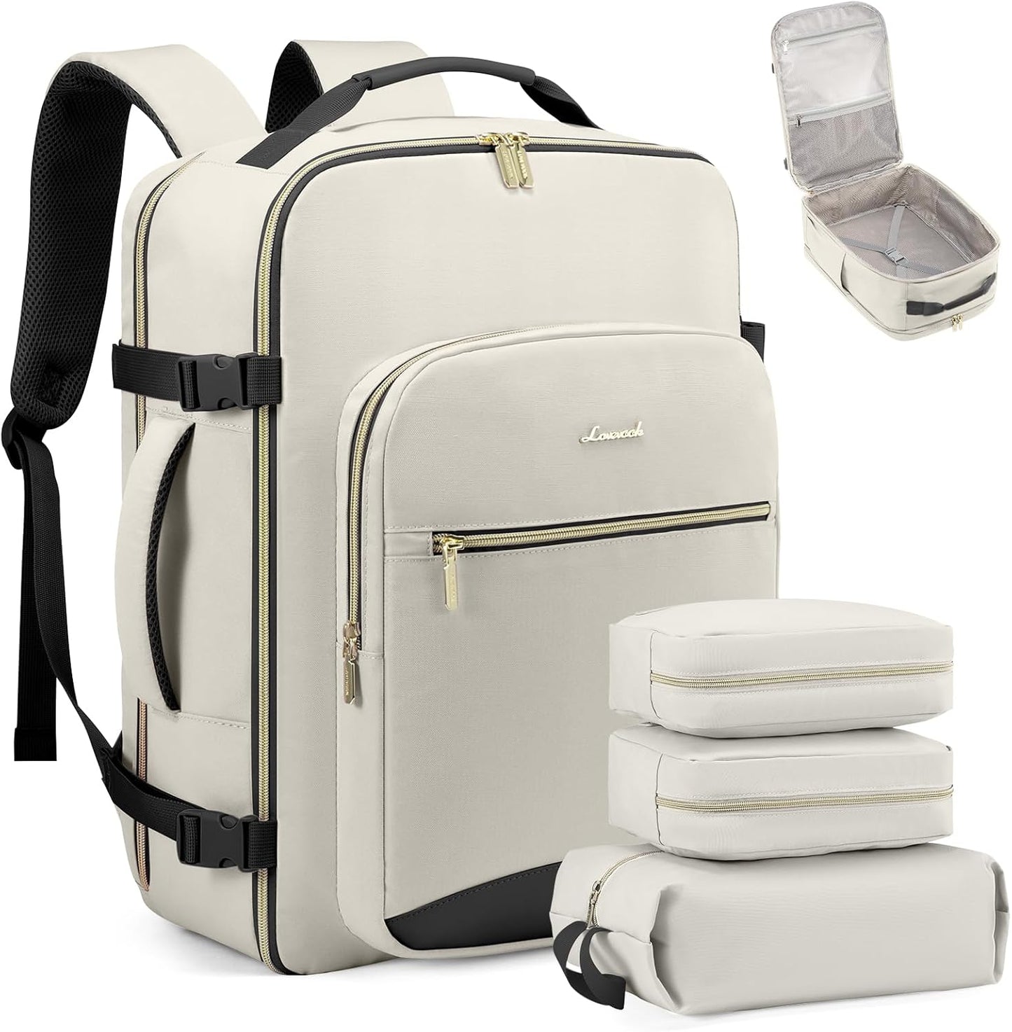 LOVEVOOK 40L Travel Backpack for Women - Personal Item Approved