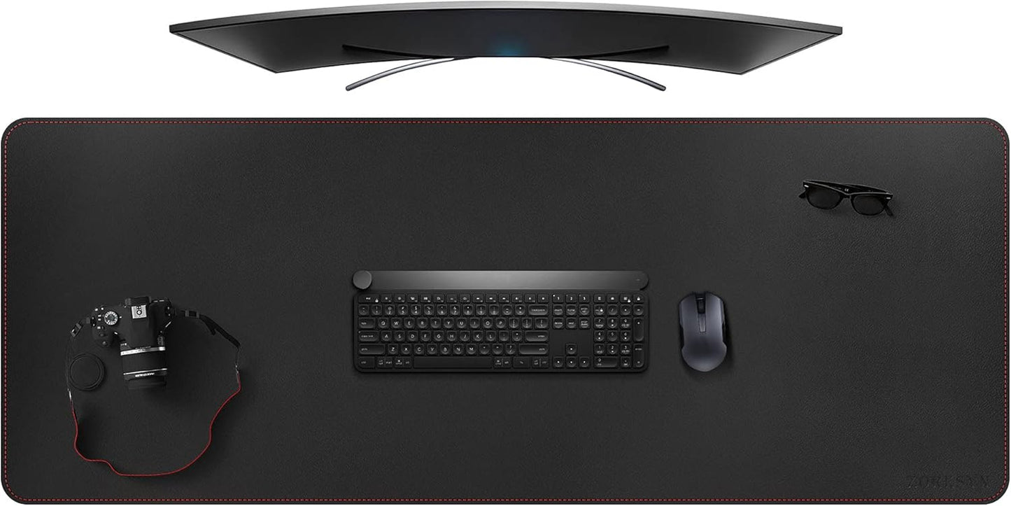 ZORESYN Large Office Desk Pad - Waterproof PU Leather Mat