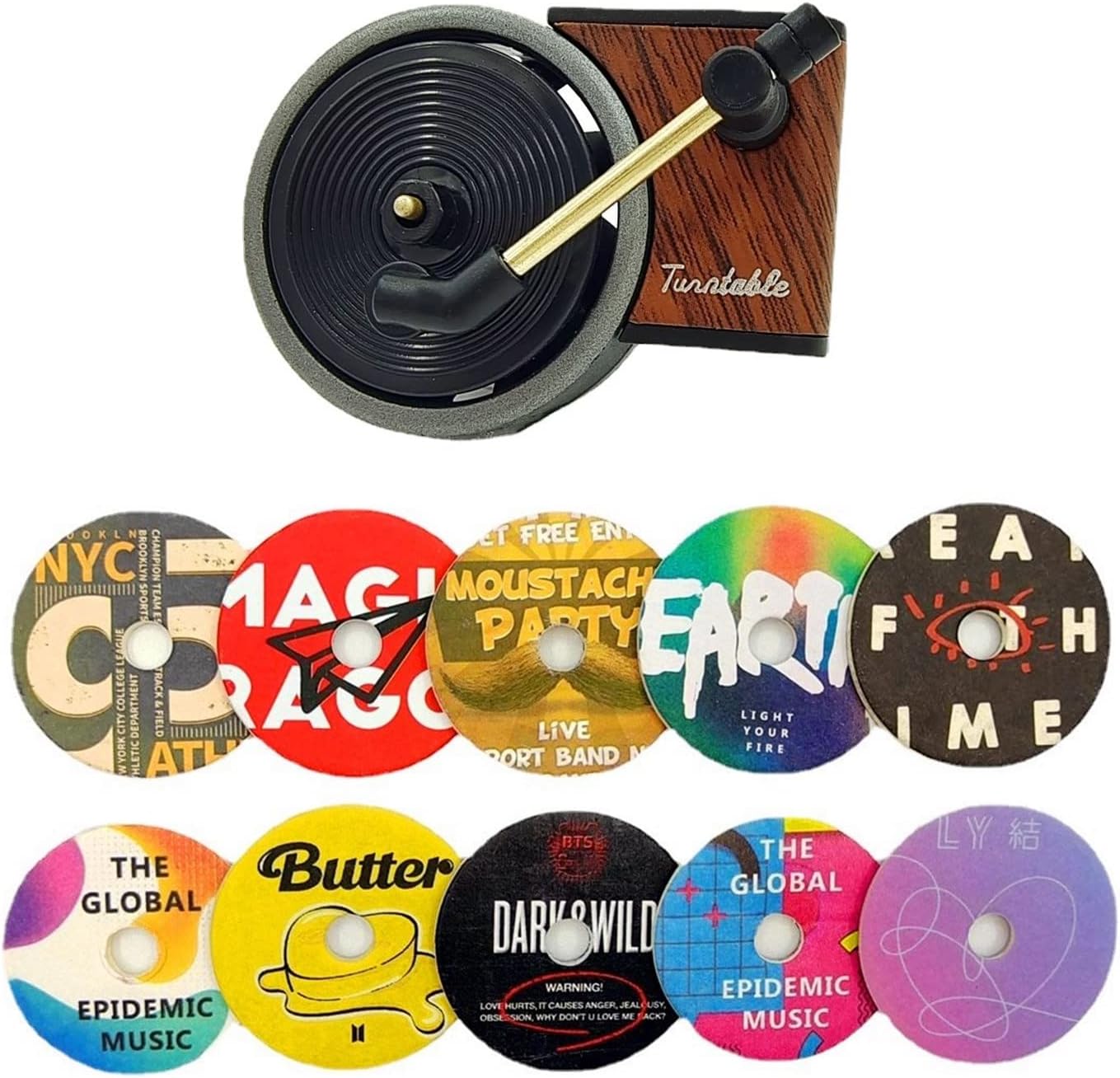 Retro Record Player Car Vent Clip - Fresh Fragrance on the Go!
