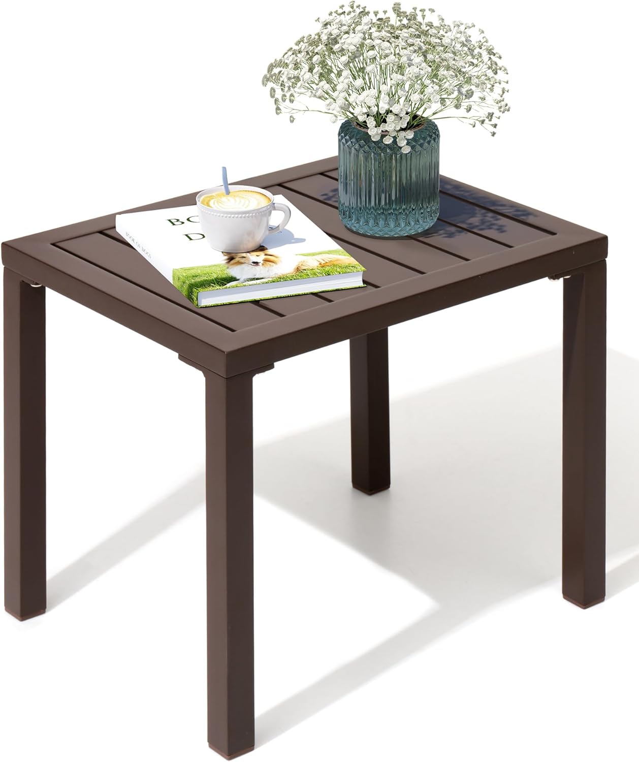 Crestlive Products Outdoor Side Table for Patio and Garden
