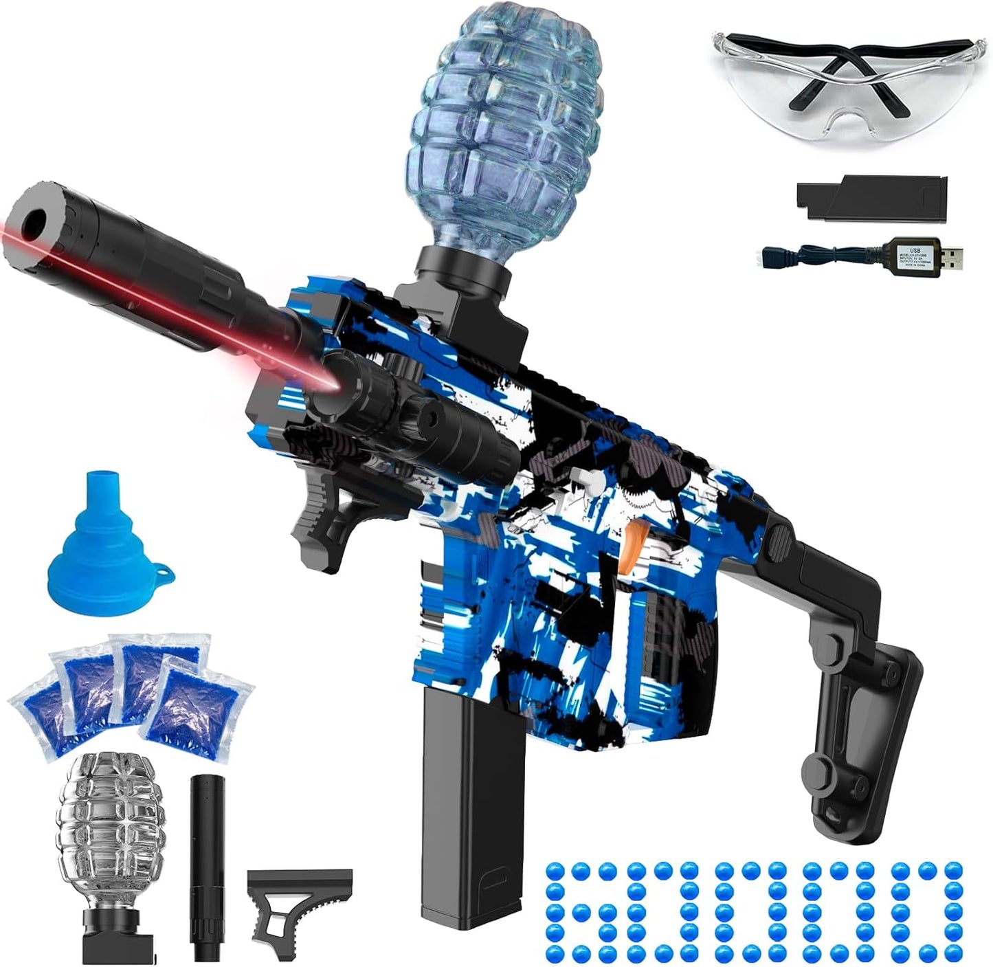 Electric Gel Ball Blaster for High Speed Outdoor Shooting Fun