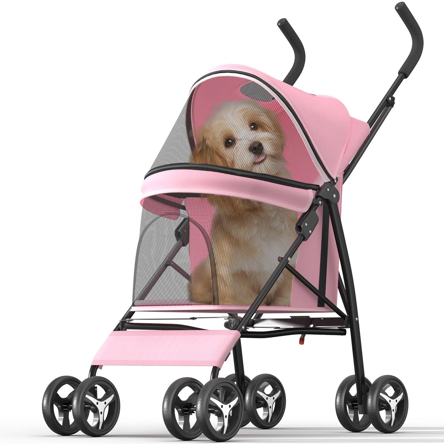 OS MOTOR Pet Stroller with 4 Wheels for Small Pets
