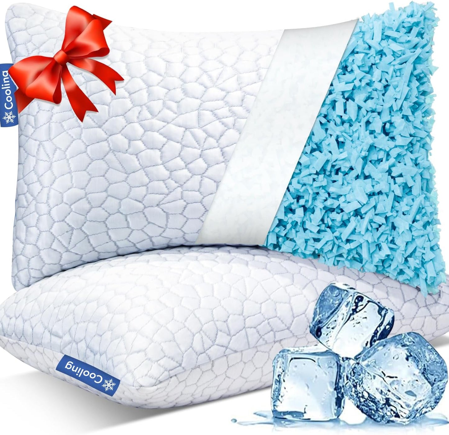 Gel Cooling Pillows 2 Pack - Sleep Cool!