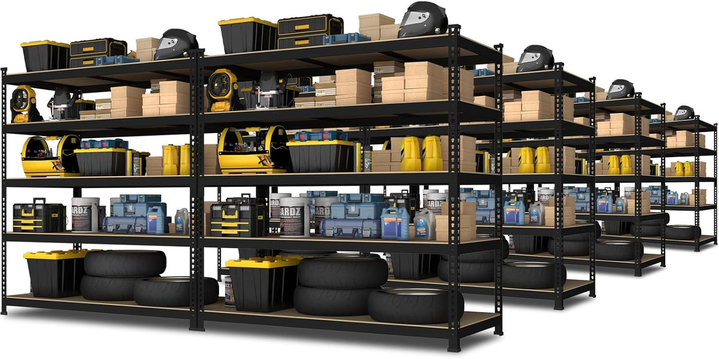 Heavy Duty 5 Tier Adjustable Garage Shelving Unit for Storage