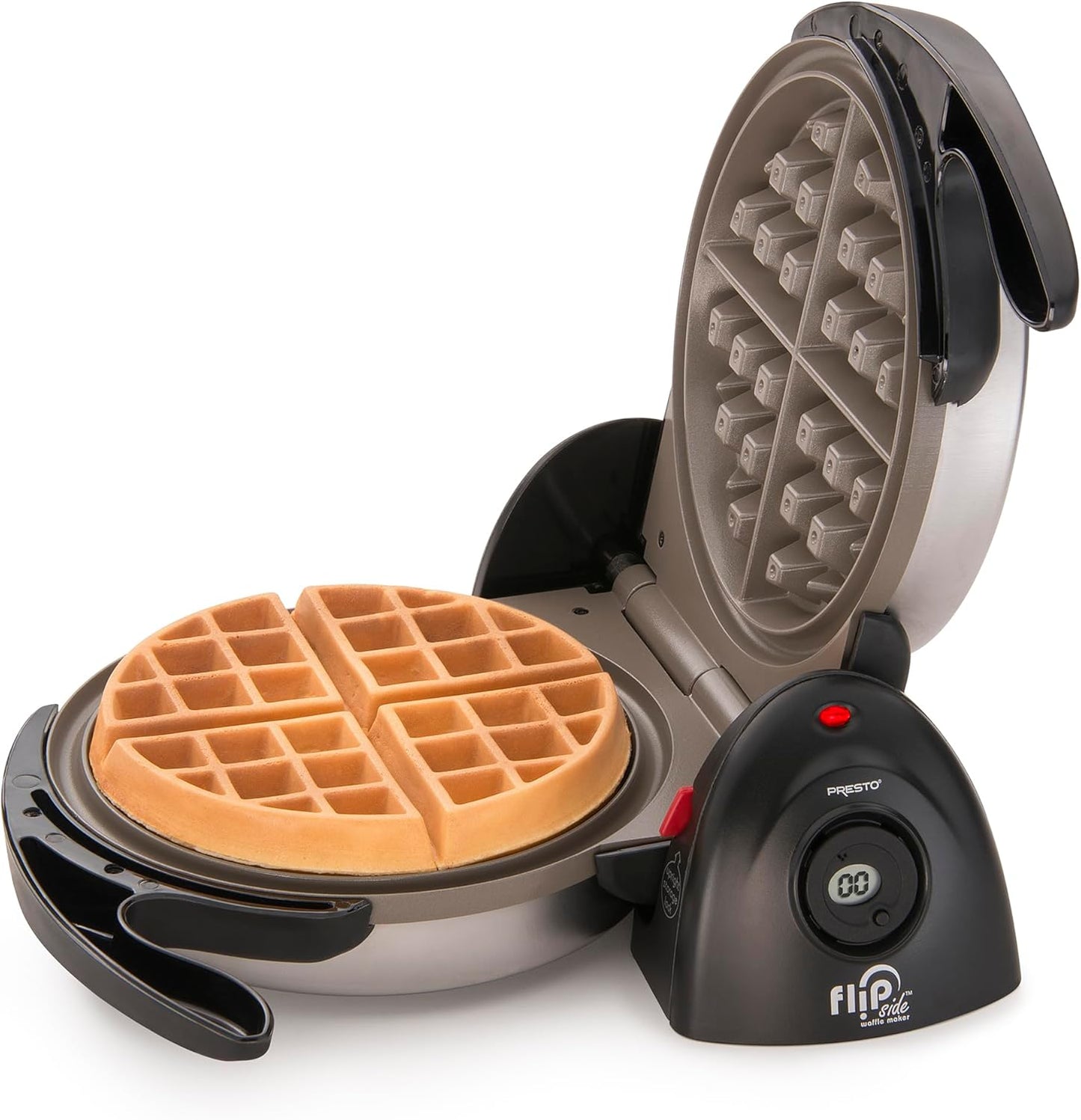 Presto Ceramic FlipSide Belgian Waffle Maker for Perfect Waffles