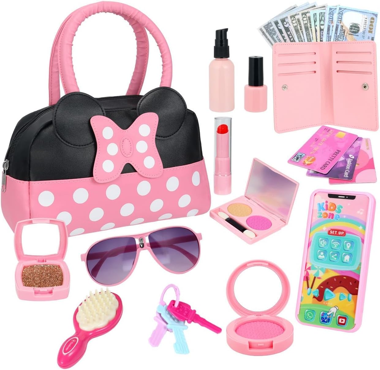 Princess Pretend Play Purse Set for Girls 3+