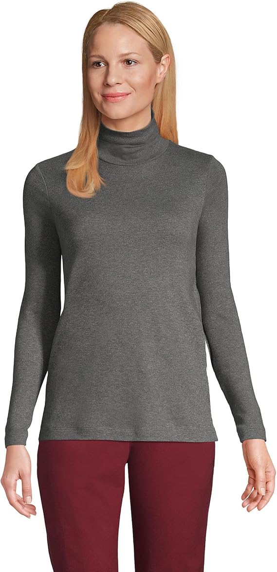 Lands' End Women's Supima Cotton Long Sleeve Turtleneck Review