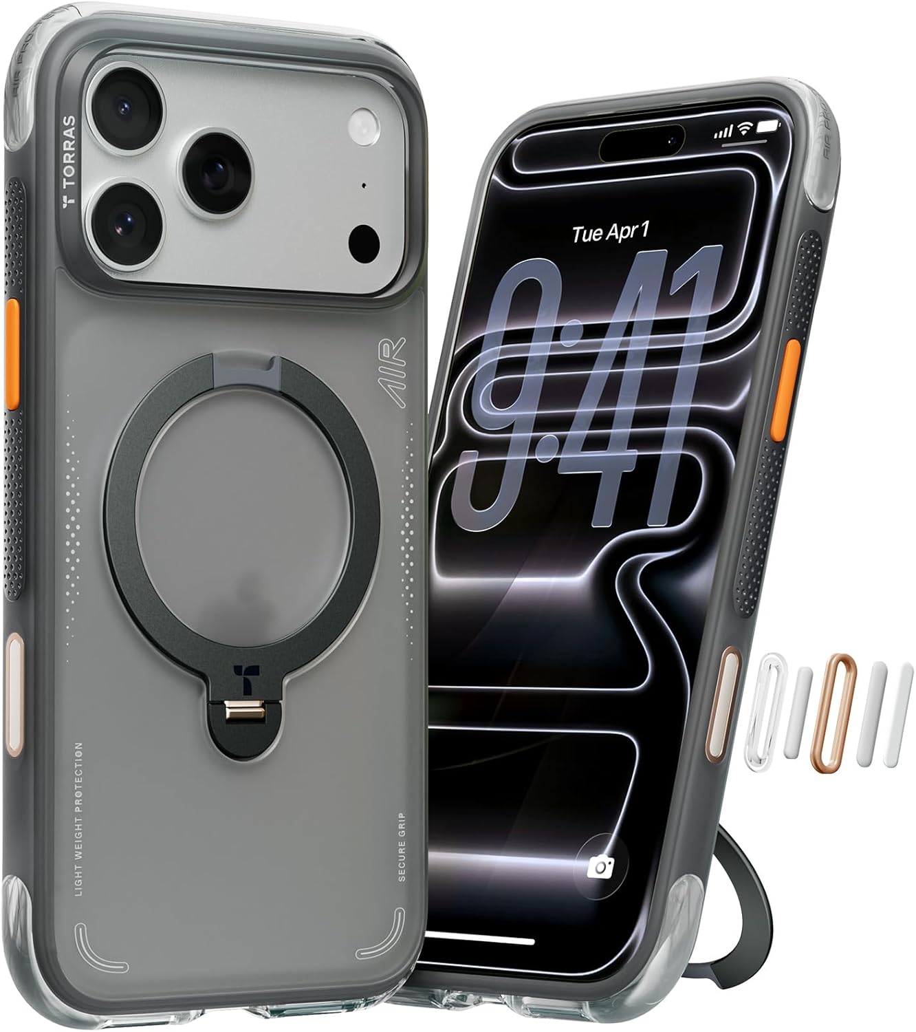 TORRAS Ostand Q3 Air Case for iPhone 17 Pro Max with Stand