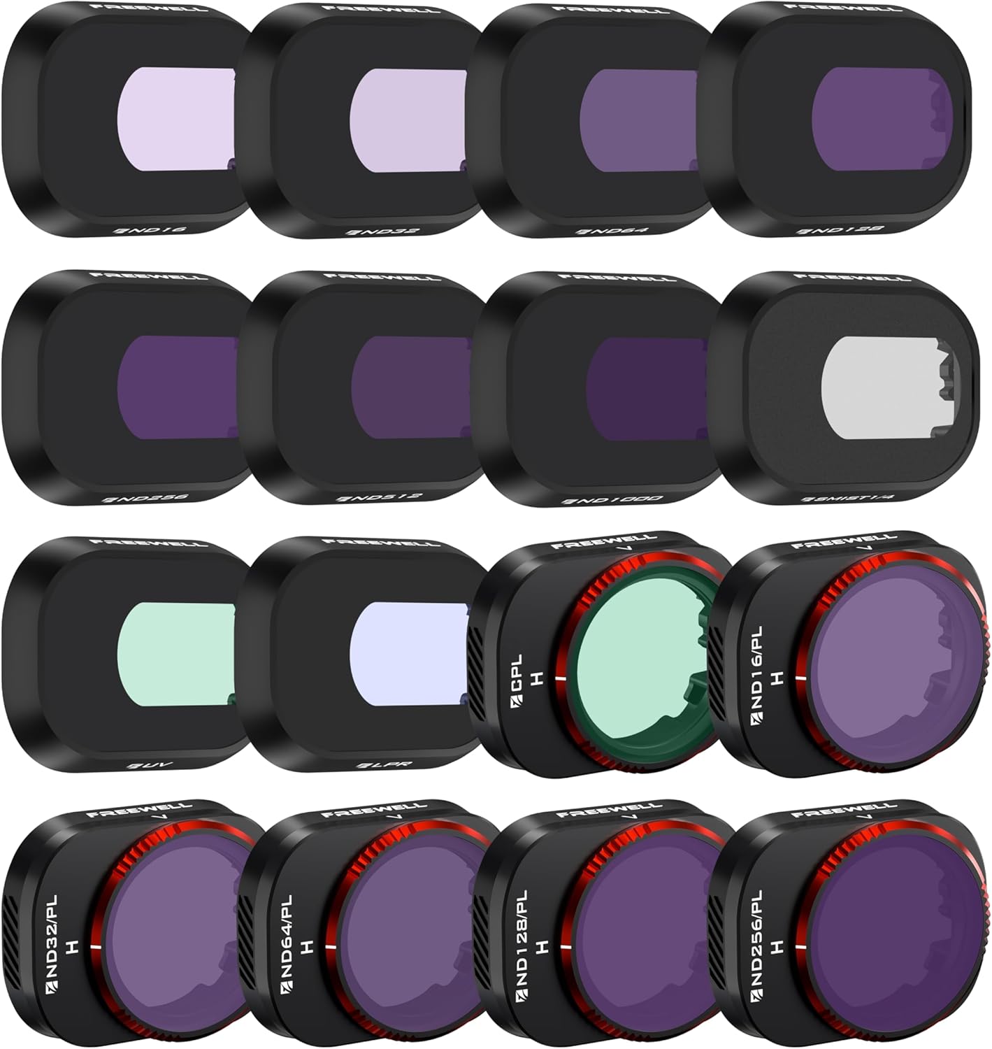 Freewell 16Pack Mega ND Filters for Mini 4 Pro - Unleash Creativity