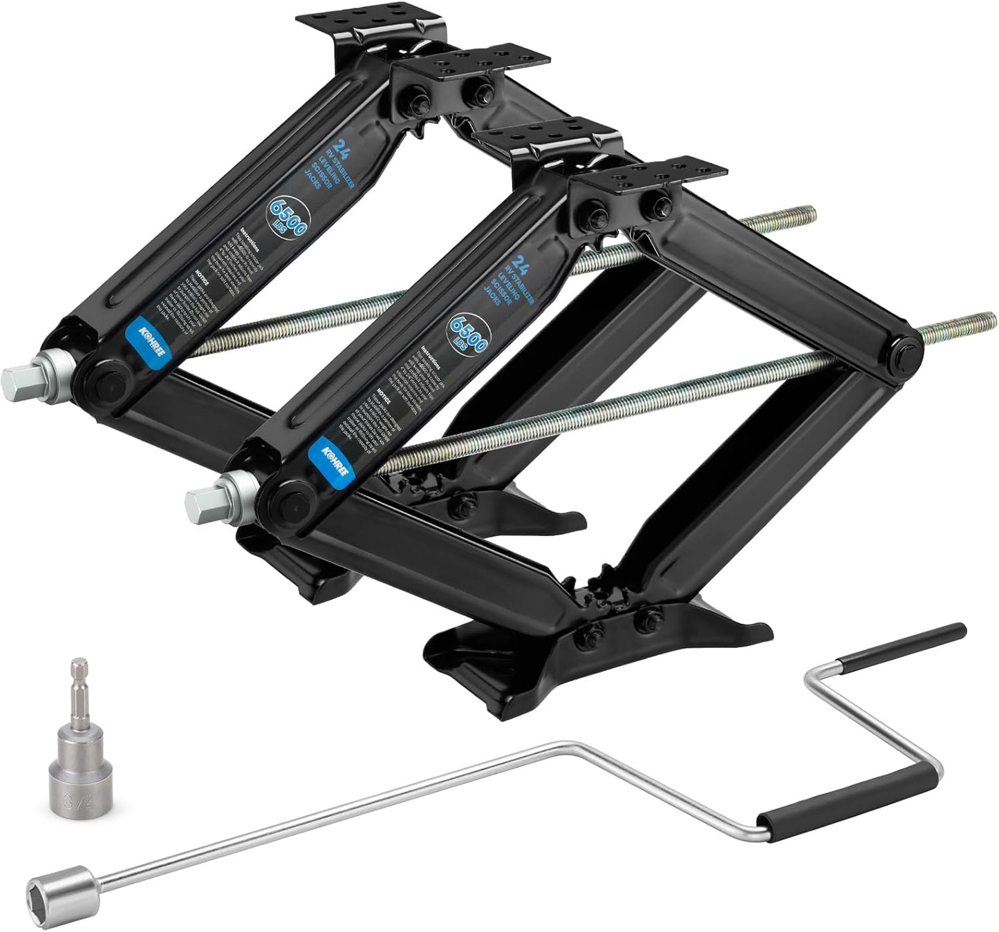 Kohree 6500lbs Heavy Duty RV Stabilizer Jacks for Trailers