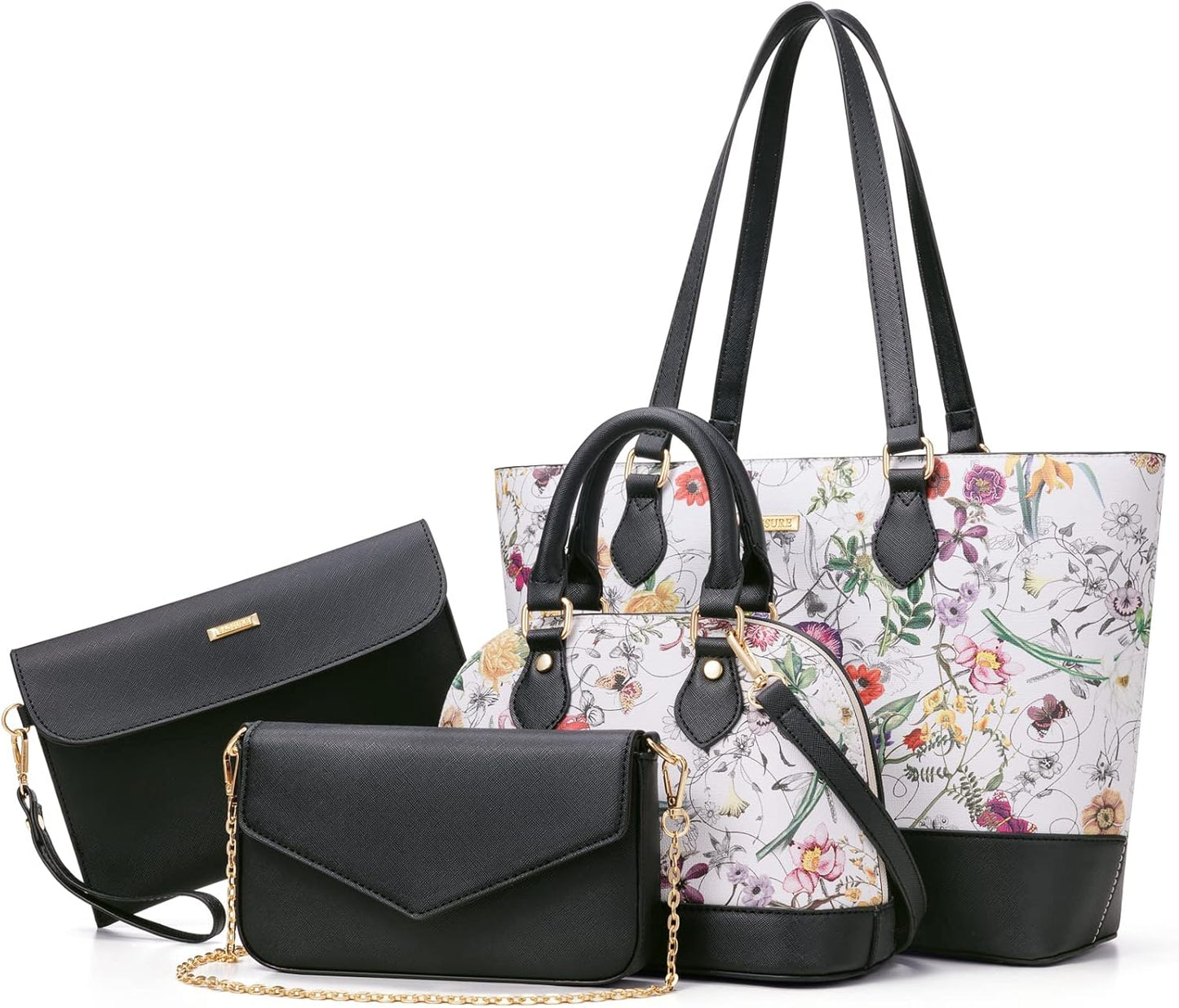 4PCS Women Fashion Handbags Purses Wallets for Every Occasion