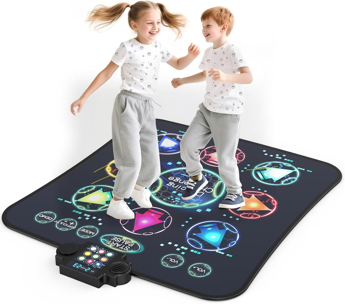 Upgraded Dance Mat Toys for Kids with Light-Up 9-Buttons