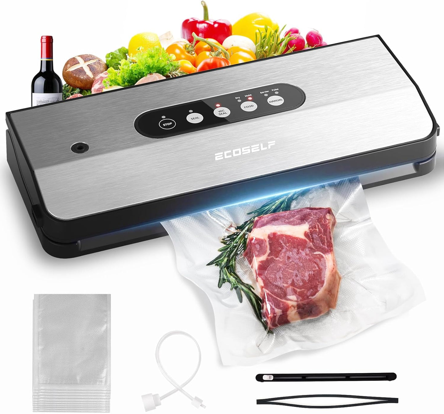 Vacuum Sealer Machine with 8-in-1 Function for Food Storage
