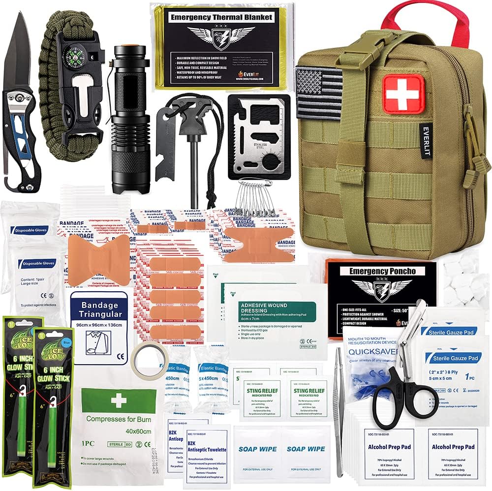 250-Piece EVERLIT Survival First Aid Kit