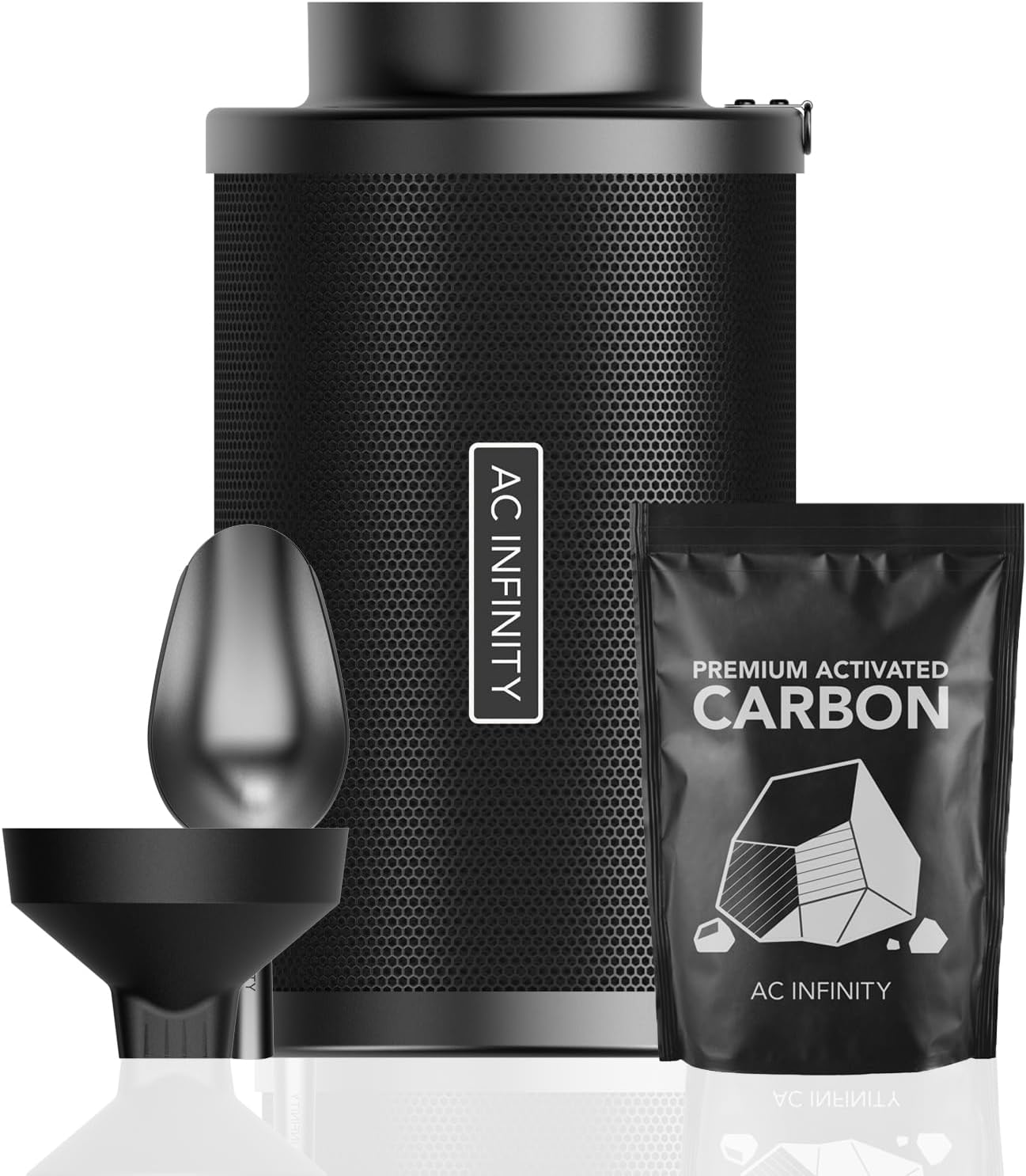 AC Infinity Carbon Filter Kit 6 + Refill | Odor Removal for 6 Fan