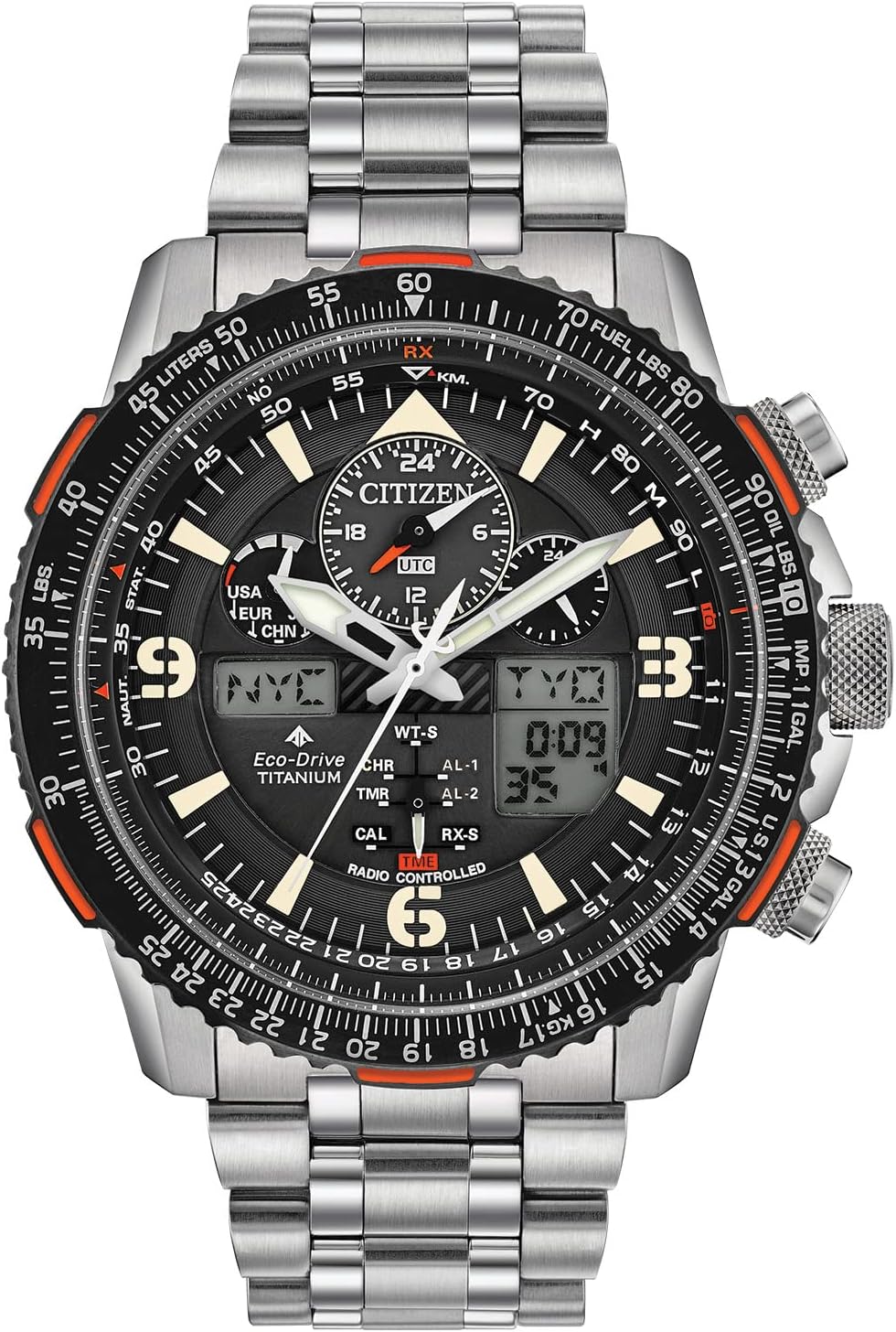 Citizen Eco-Drive Air Skyhawk Super Titanium Watch