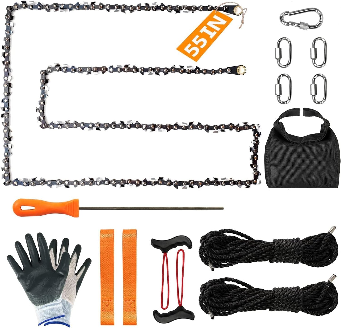 High Limb Rope Saw 55 Inch for Efficient Tree Limb Cutting