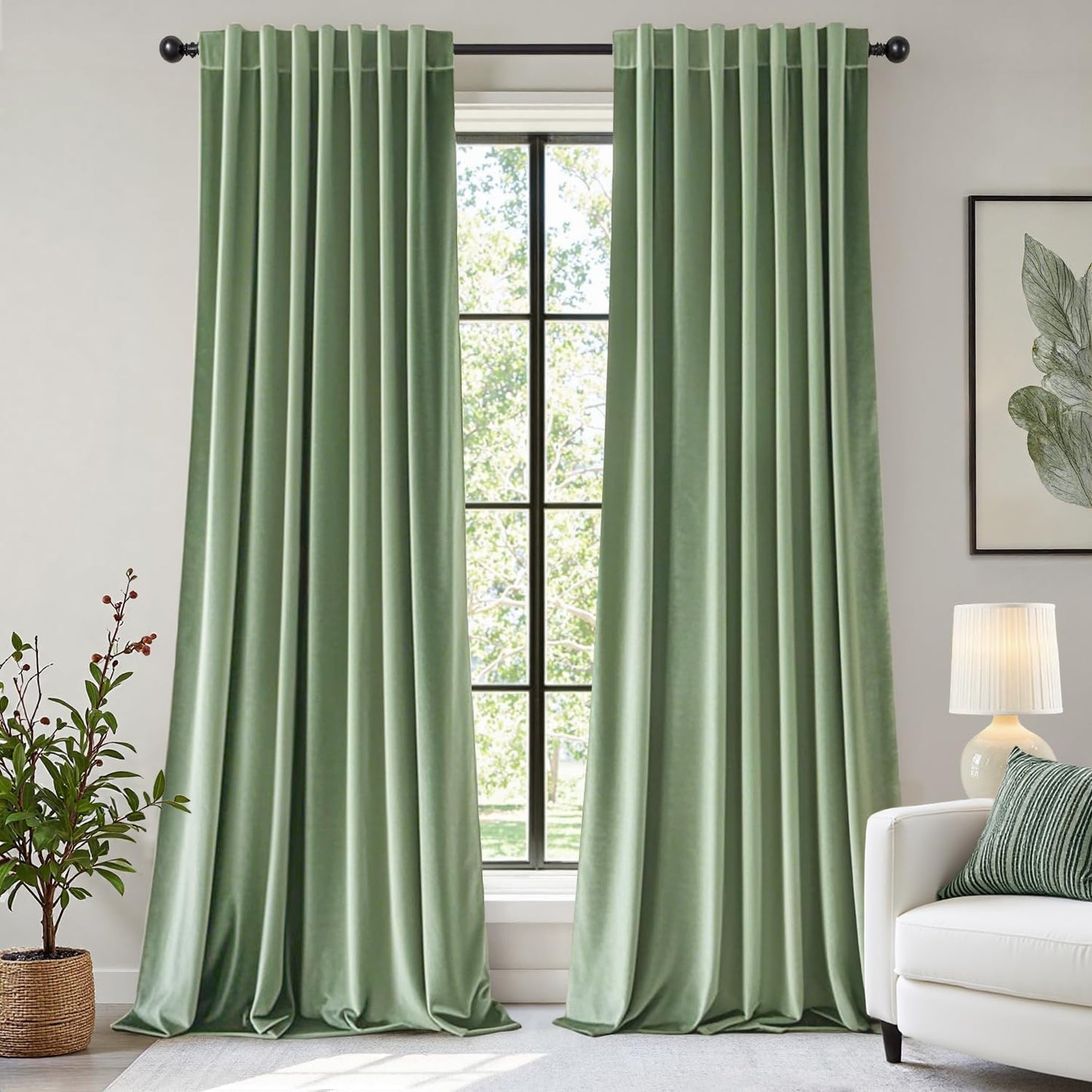 Luxurious Room Darkening Velvet Curtains for Cozy Living Spaces