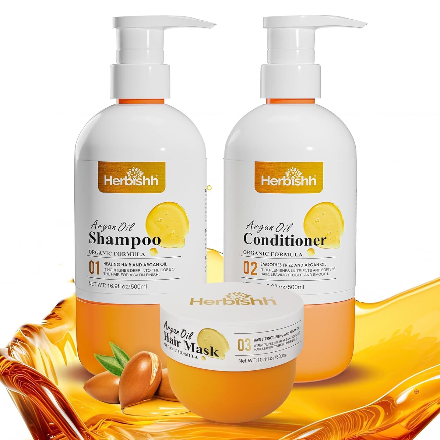 Herbishh Argan Oil Kit: Repair & Revitalize Hair