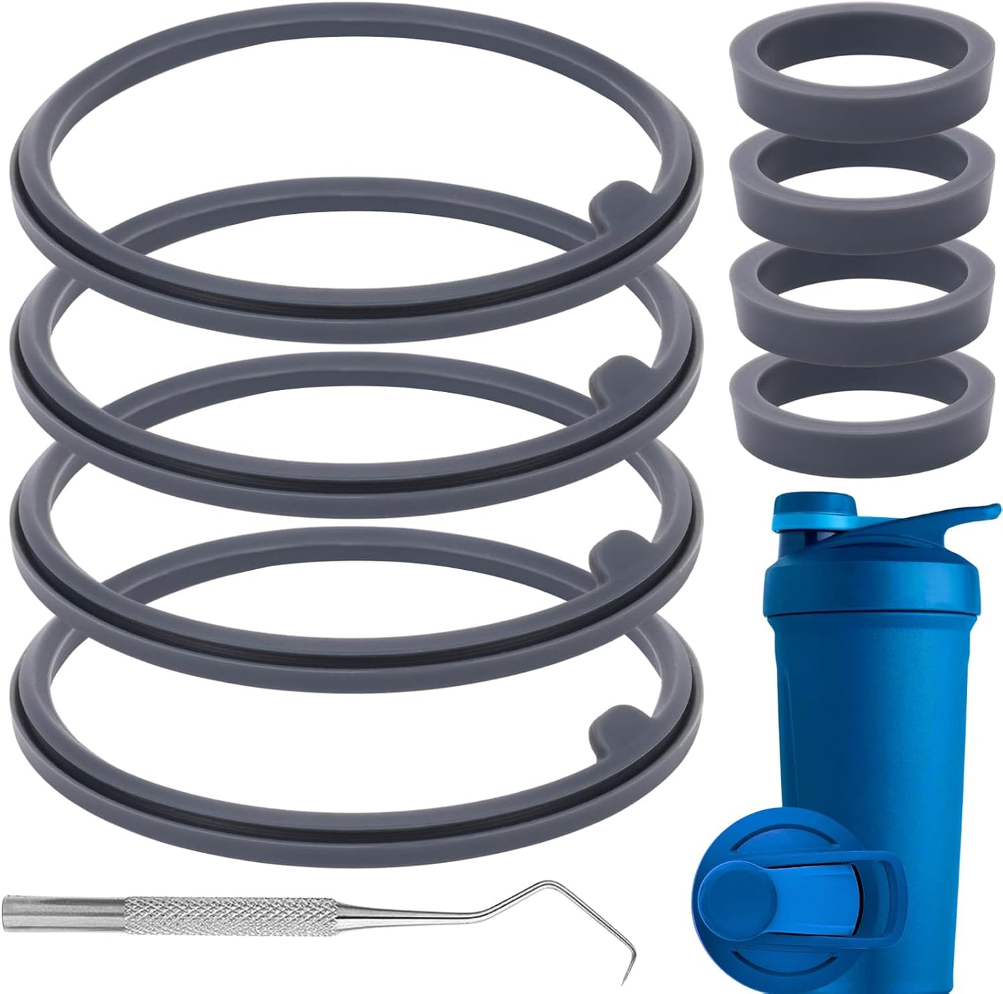 YINORD 9PCS Twist Cap Shaker Cup Gasket Set - Seal Your Bottles!