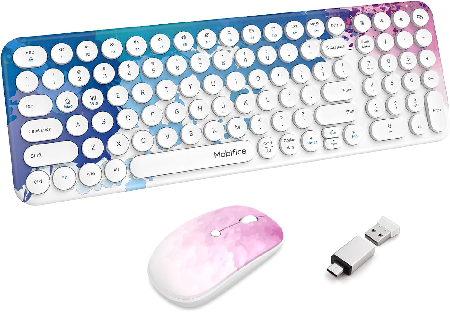 Wireless Keyboard and Mouse Combo for PC and Laptop Use