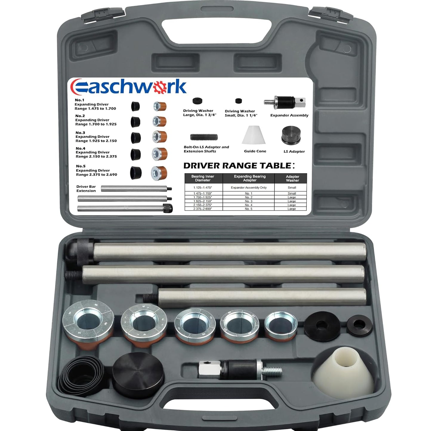 Cam Bearing Install Tool Kit for Chevy LS Engine Precision