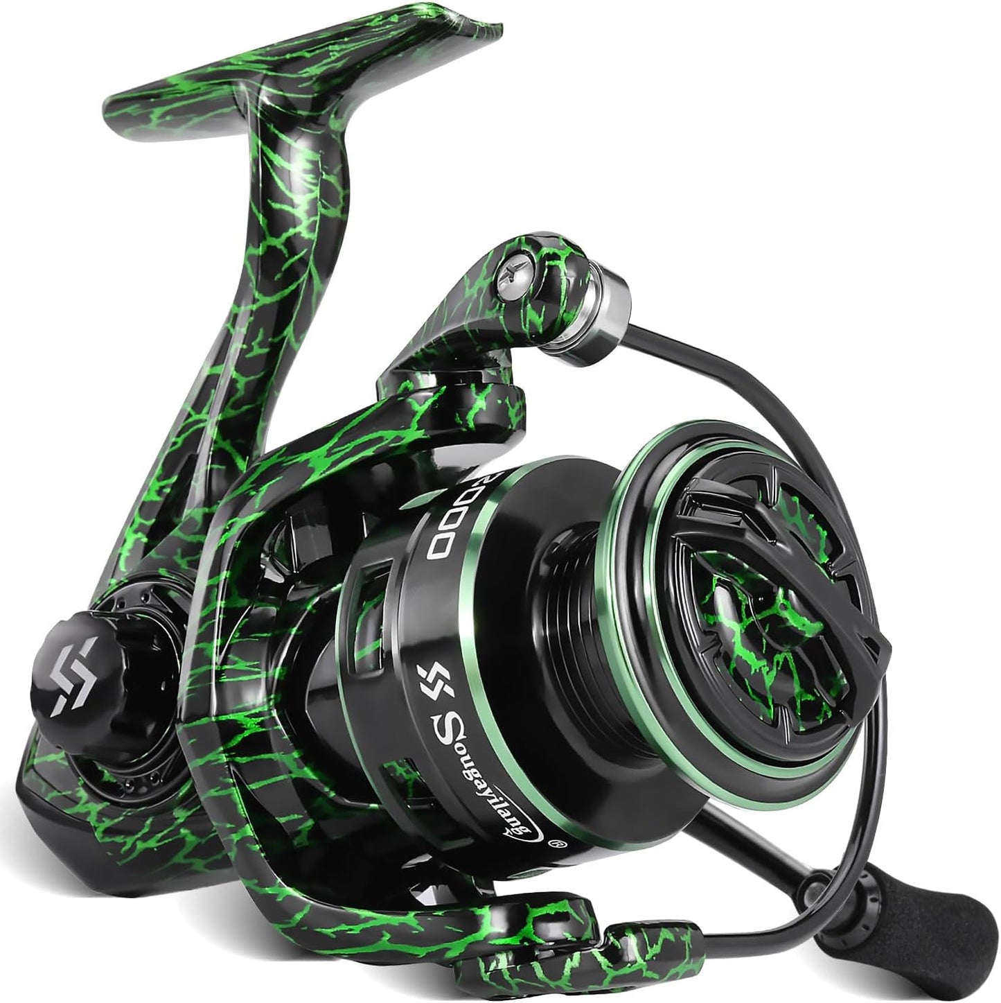 Sougayilang Ultralight Spinning Reel, High Speed Graphite Frame for Saltwater/Freshwater