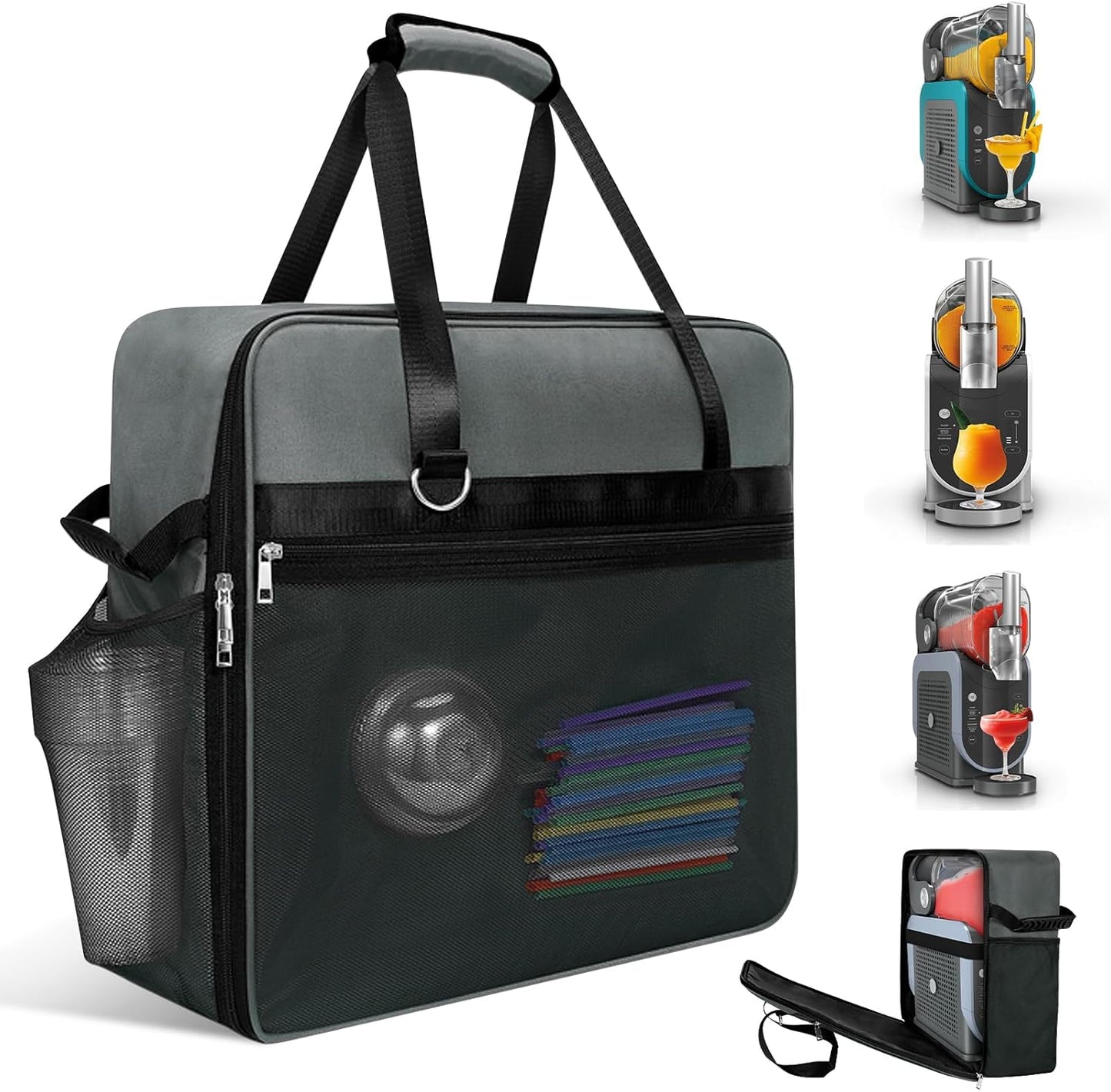 Portable Carrying Bag for Ninja Slushi Machine - Gray Case