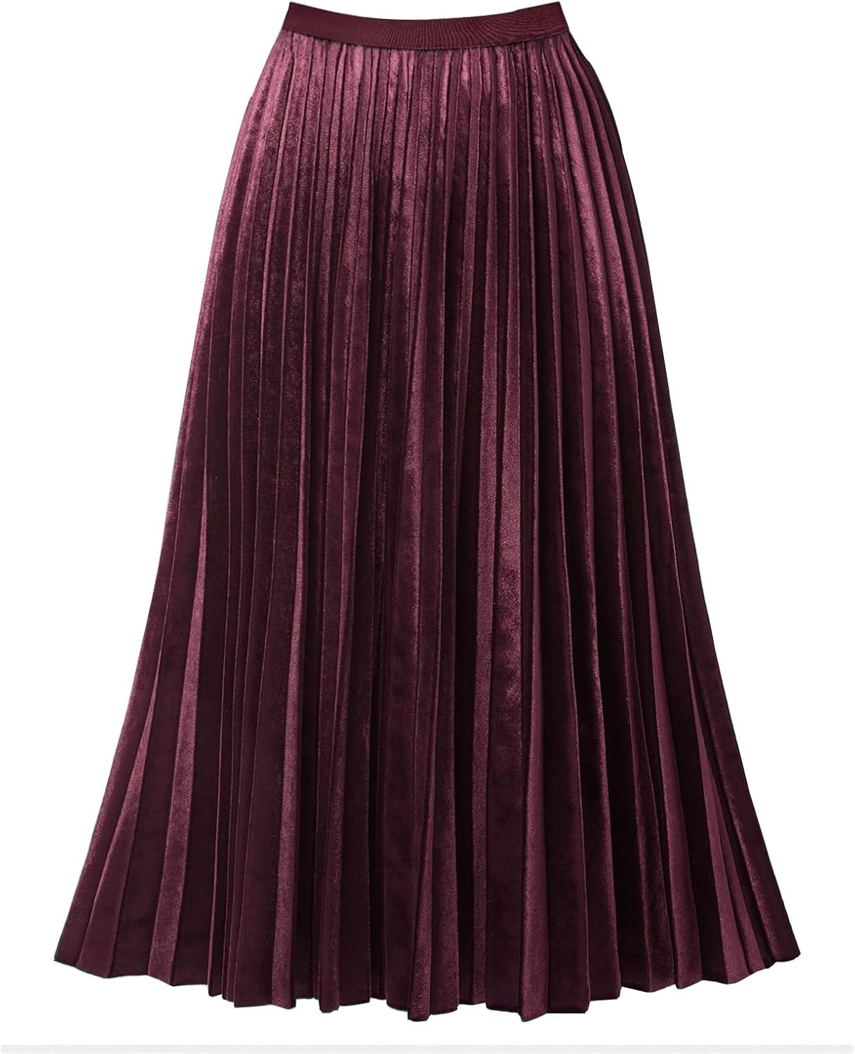 GOOBGS Women's Pleated A-Line High Waist Midi Skirt Review