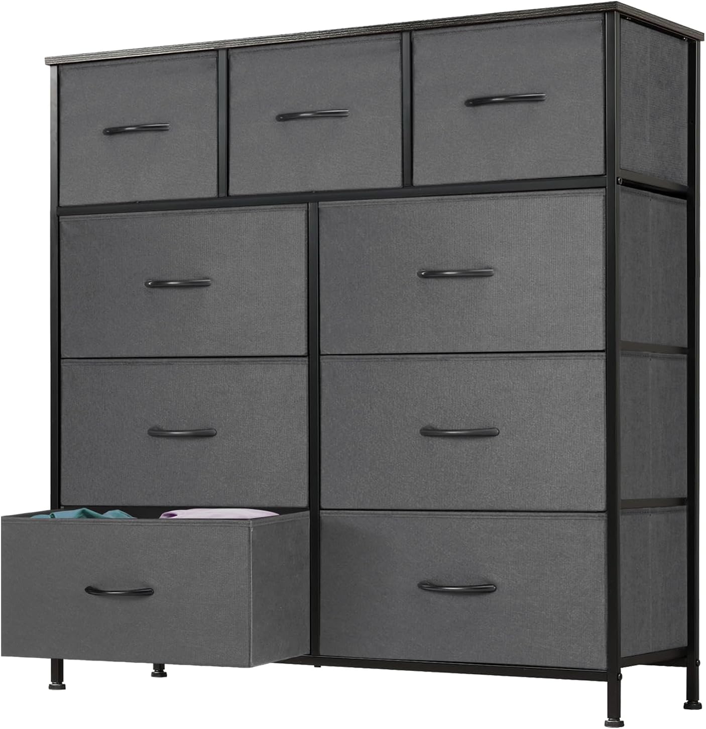 DUMOS Dresser Organizer with 9 Drawers for Versatile Storage