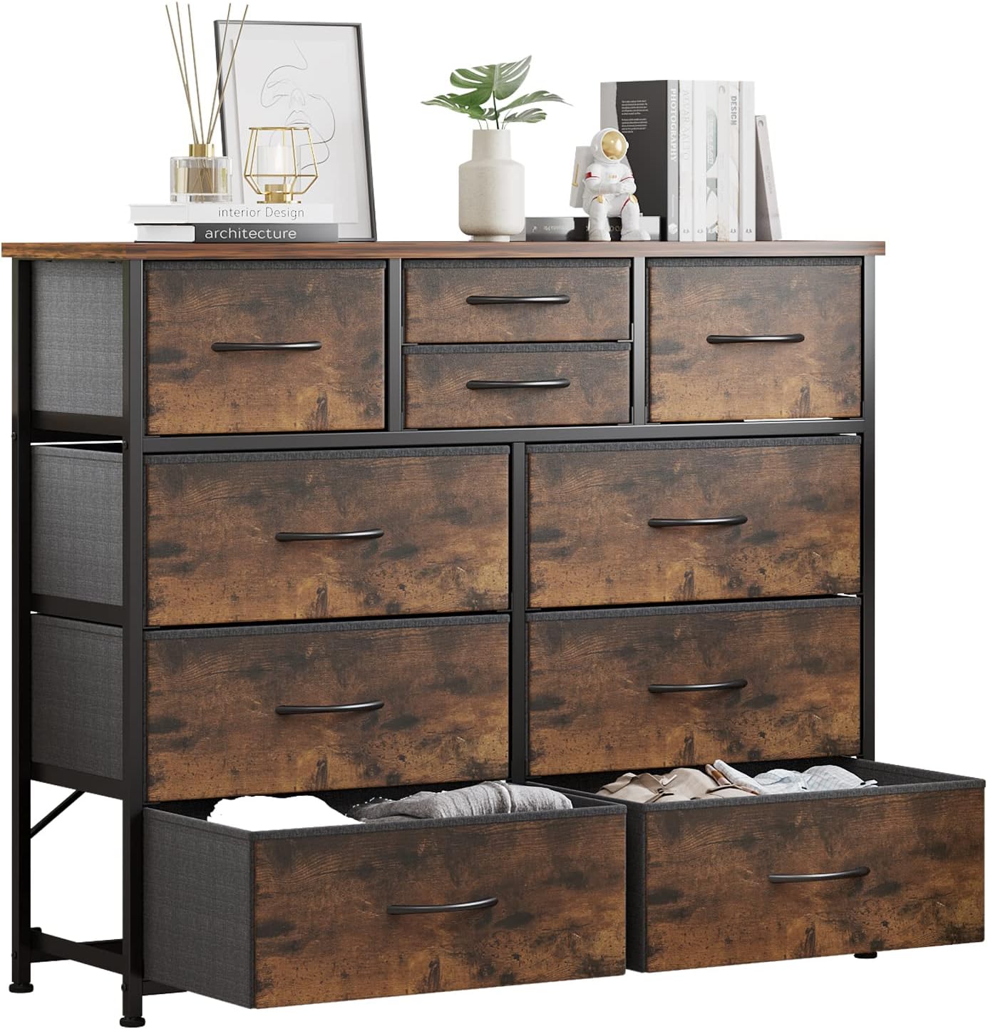 LUMTOK 10-Drawer Dresser for Bedroom and Storage Needs