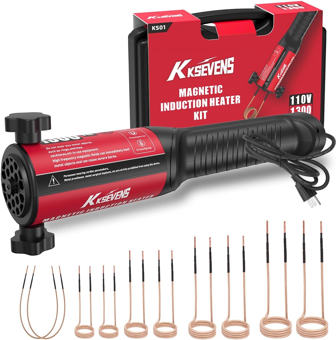Induction Heater Bolt Removal Tool Kit for Rusty Screws 1300W