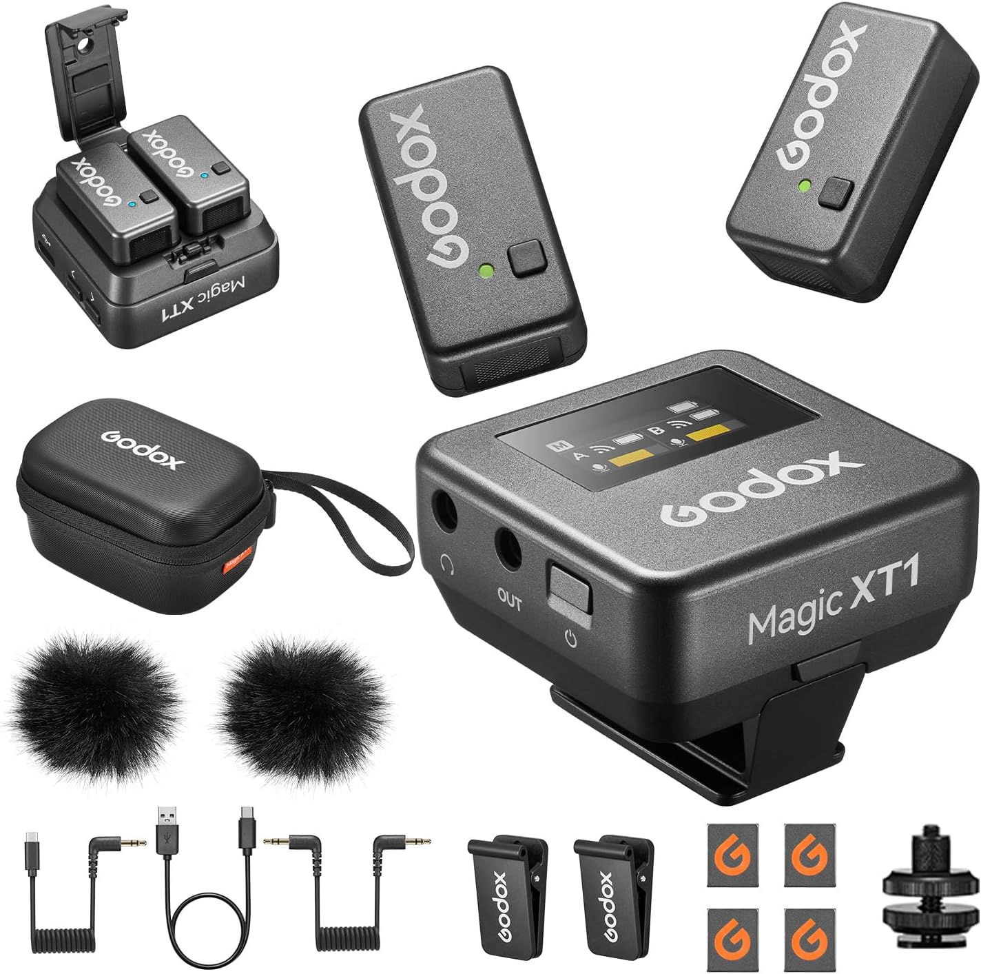 GODOX Magic XT1 Wireless Lavalier Microphone for Clear Audio