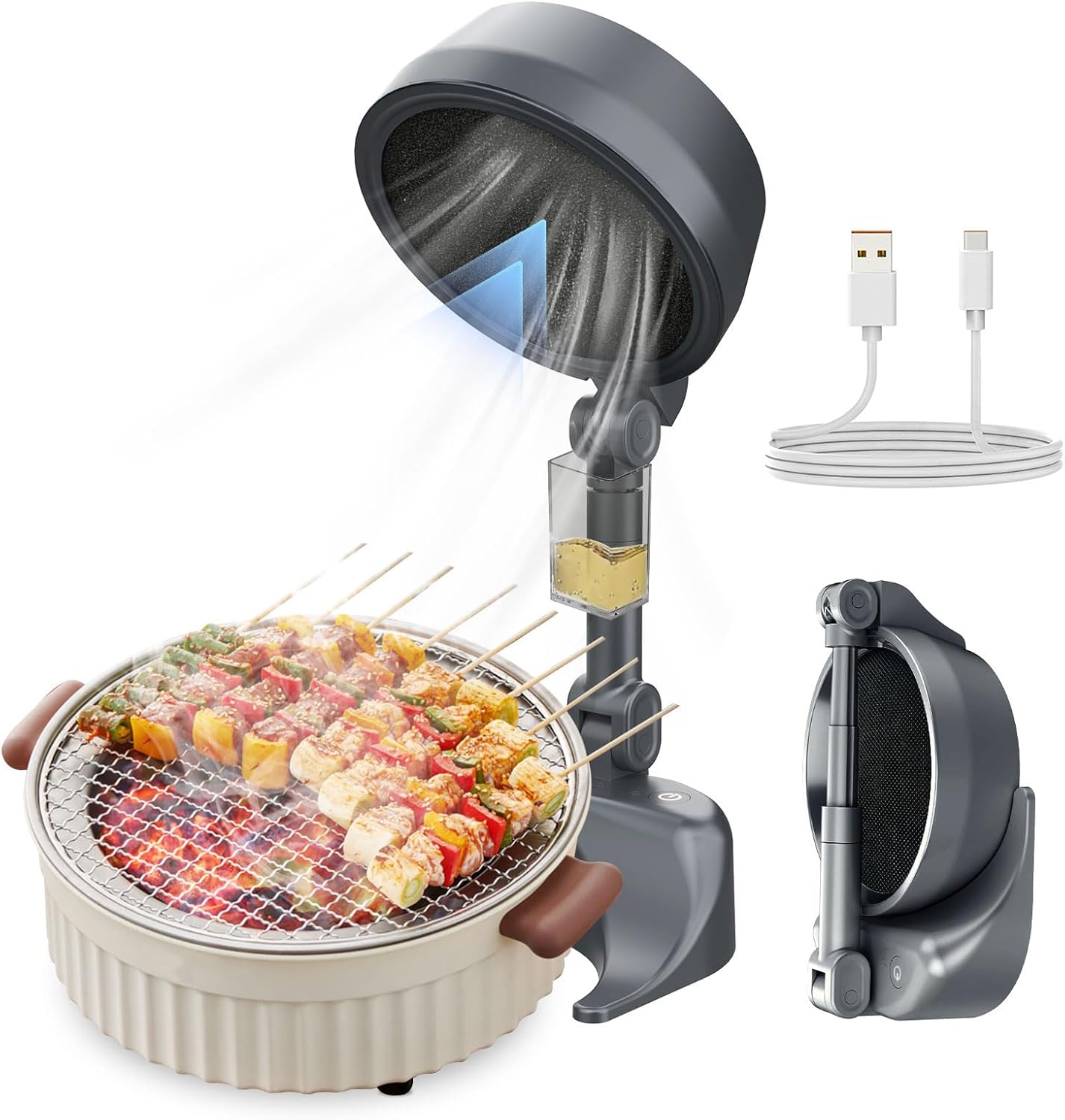 Portable Range Hood for Cooking with Low Noise and Efficiency