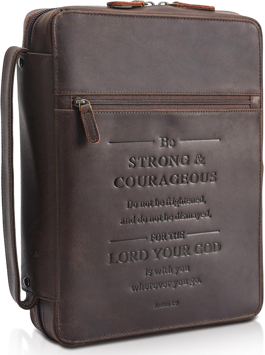 Polare Full Grain Leather Bible Cover for Protection and Style